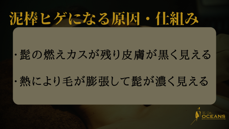 泥棒ヒゲになる原因・仕組み